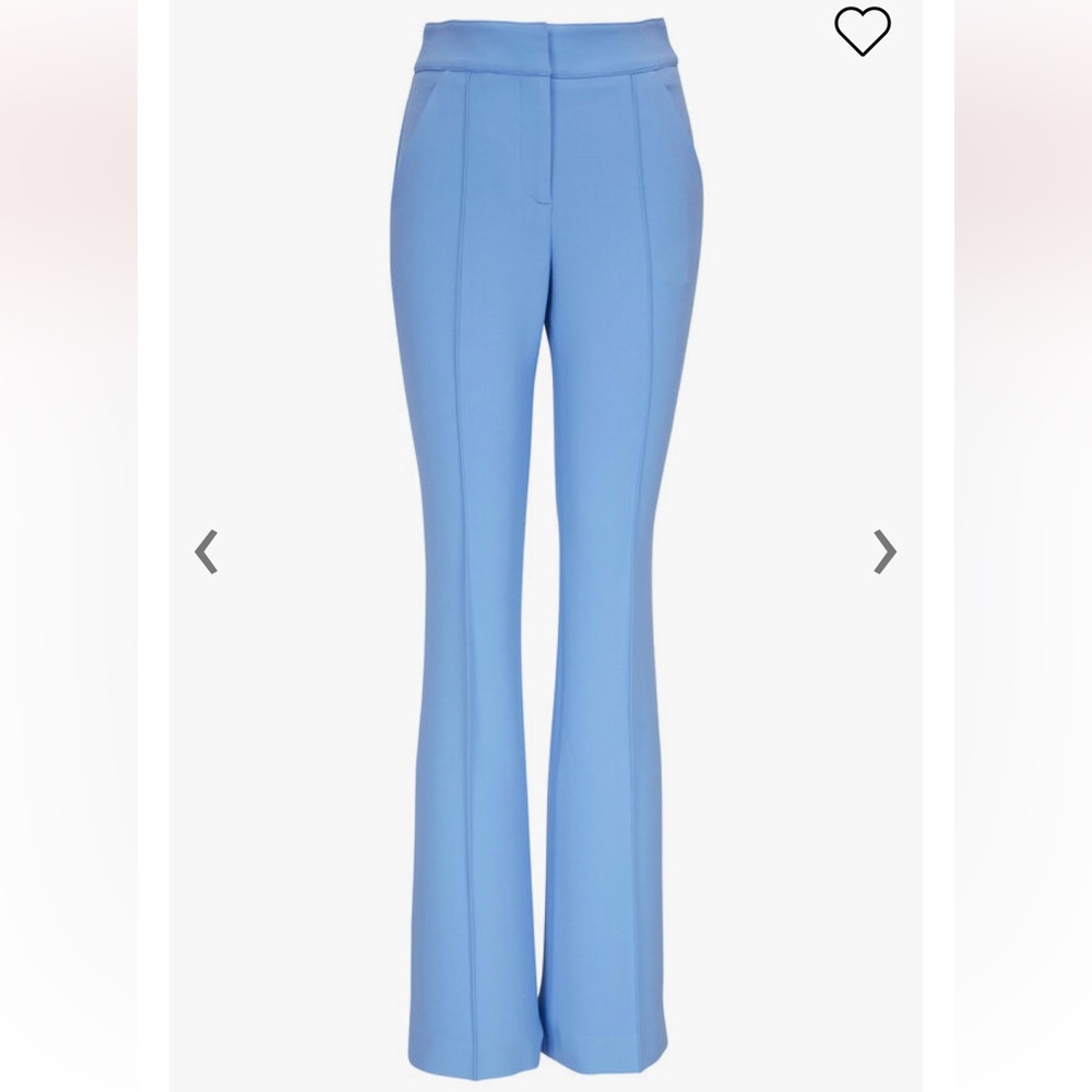 VERONICA BEARD Xael Aero Blue High-Rise Front Seam Suiting Pant size 0